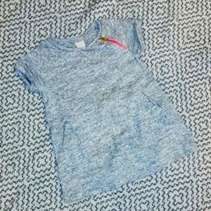 Gap Grey Medium Weight Dress with Bright Pink Zipper 18-24M